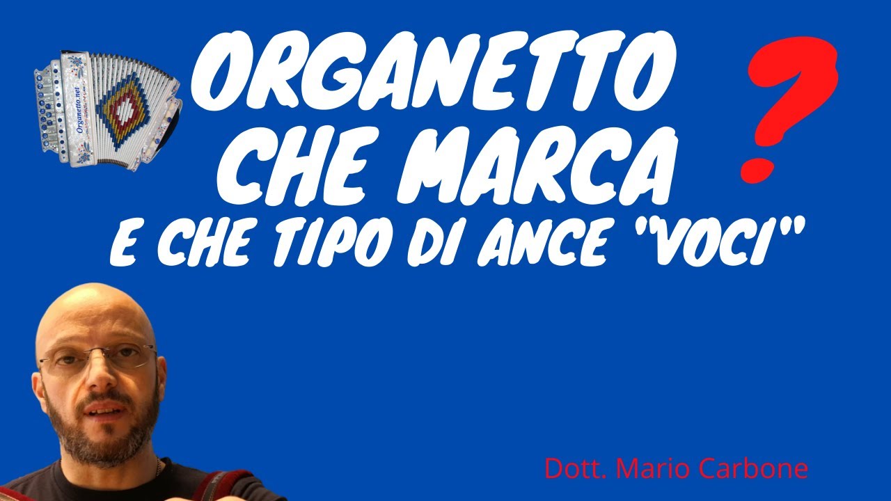 Che marca di organetto acquistare e che tipo di ance 
