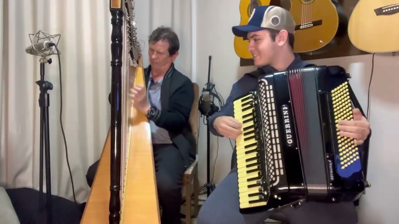 Olhem esse dueto de harpa Paraguaia com sanfona