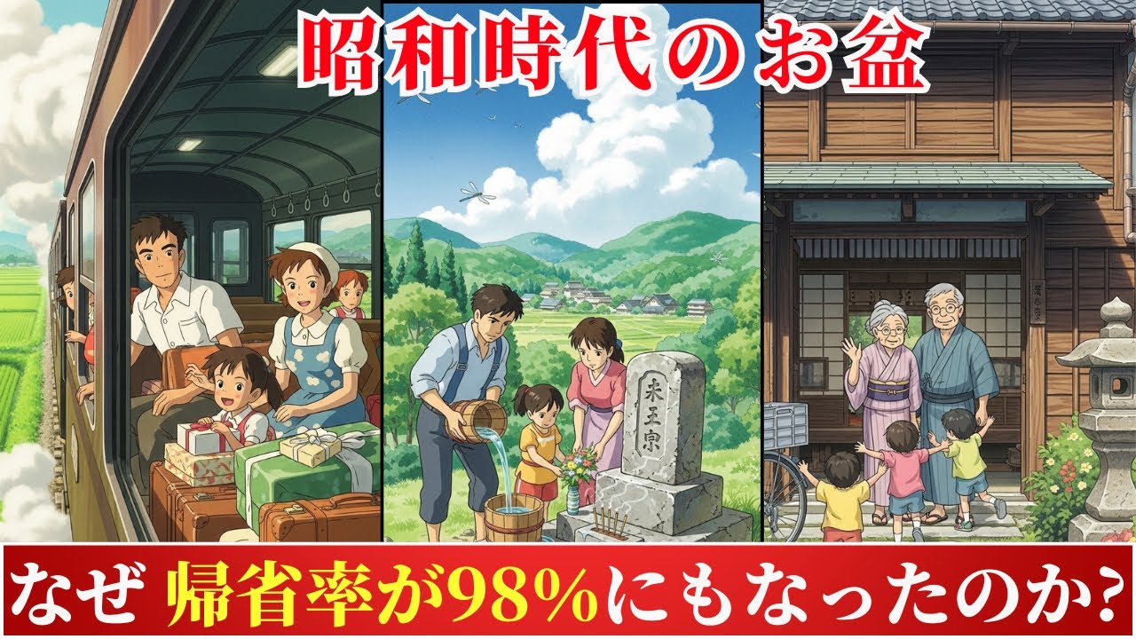 なぜ昭和時代のお盆には、帰省率が98％にもなったのか？その日は特別だった