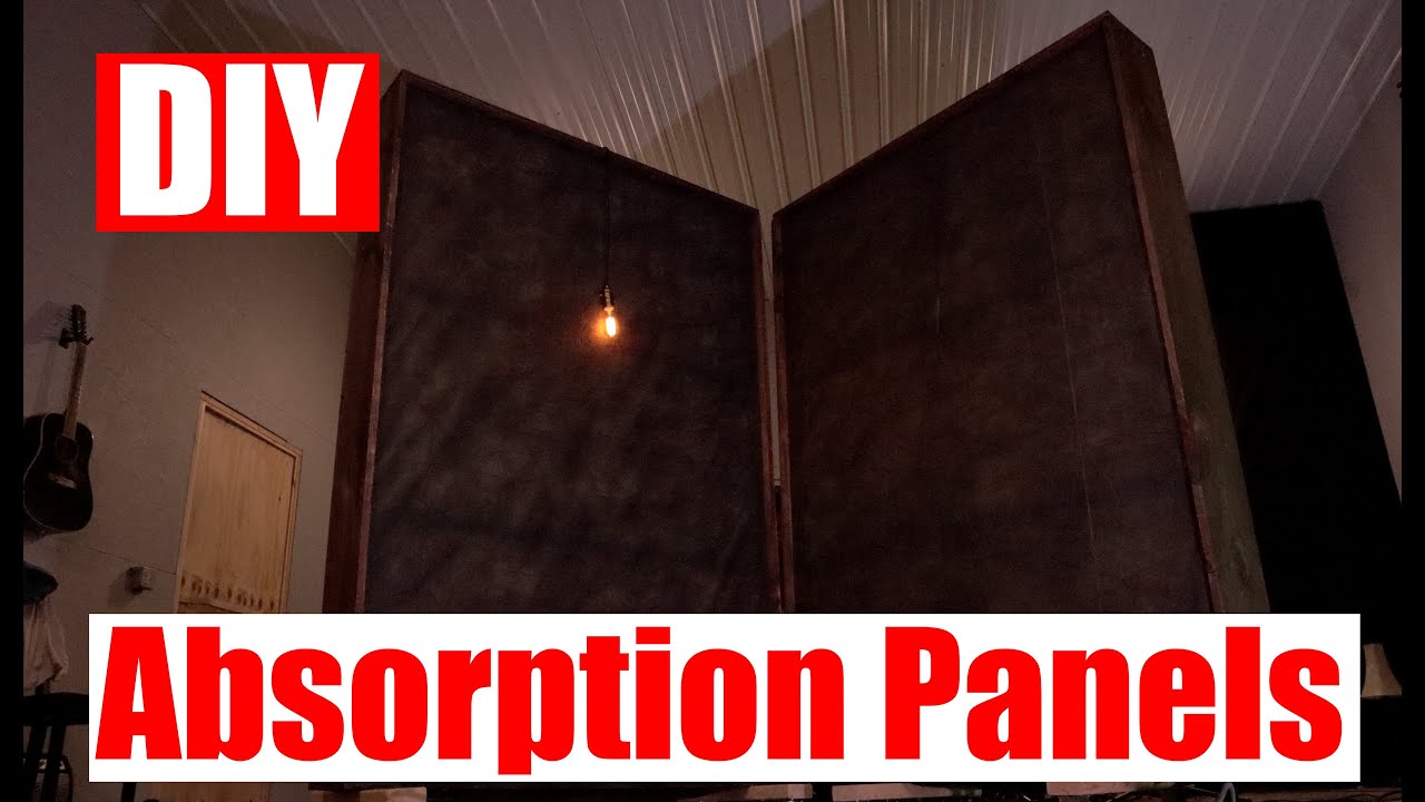 Absorption Panels - DIY Recording Studio Treatment - (with REW measurements)
