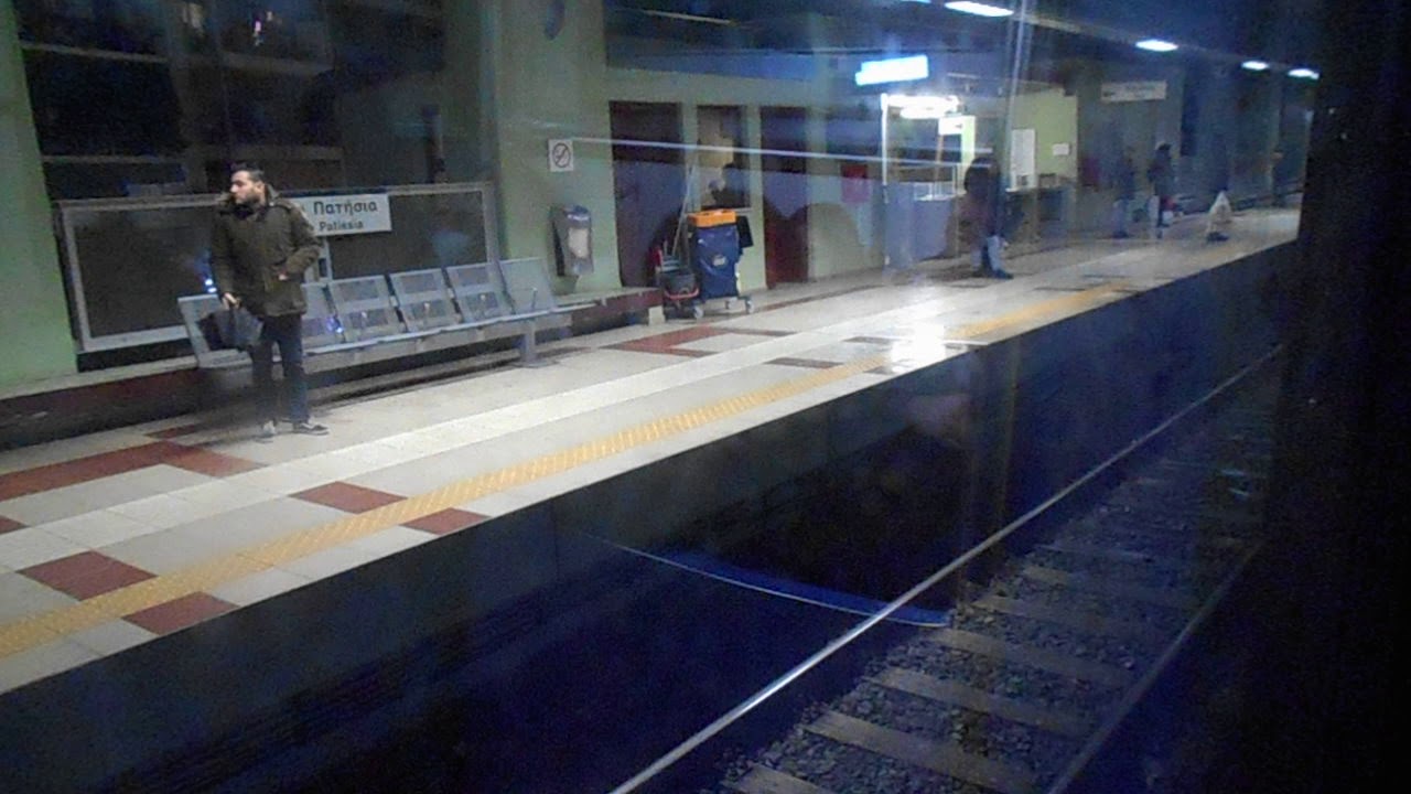 Μετρό Αθήνας 04-01-19 γραμμή 1 ΗΣΑΠ. Τραβηγμένο από τη στάση Άγιος Νικόλαος μέχρι τη στάση Πευκάκια