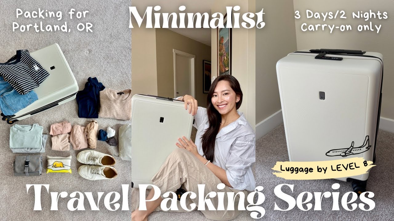 🌲Minimalist Travel Packing for Portland | 3 Days, 2 Nights | Spring Carry-On Only Guide