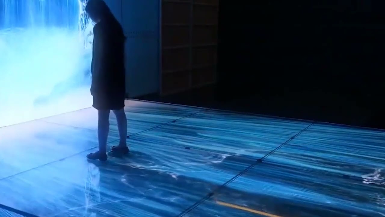 Hotel lobby interactive LED display