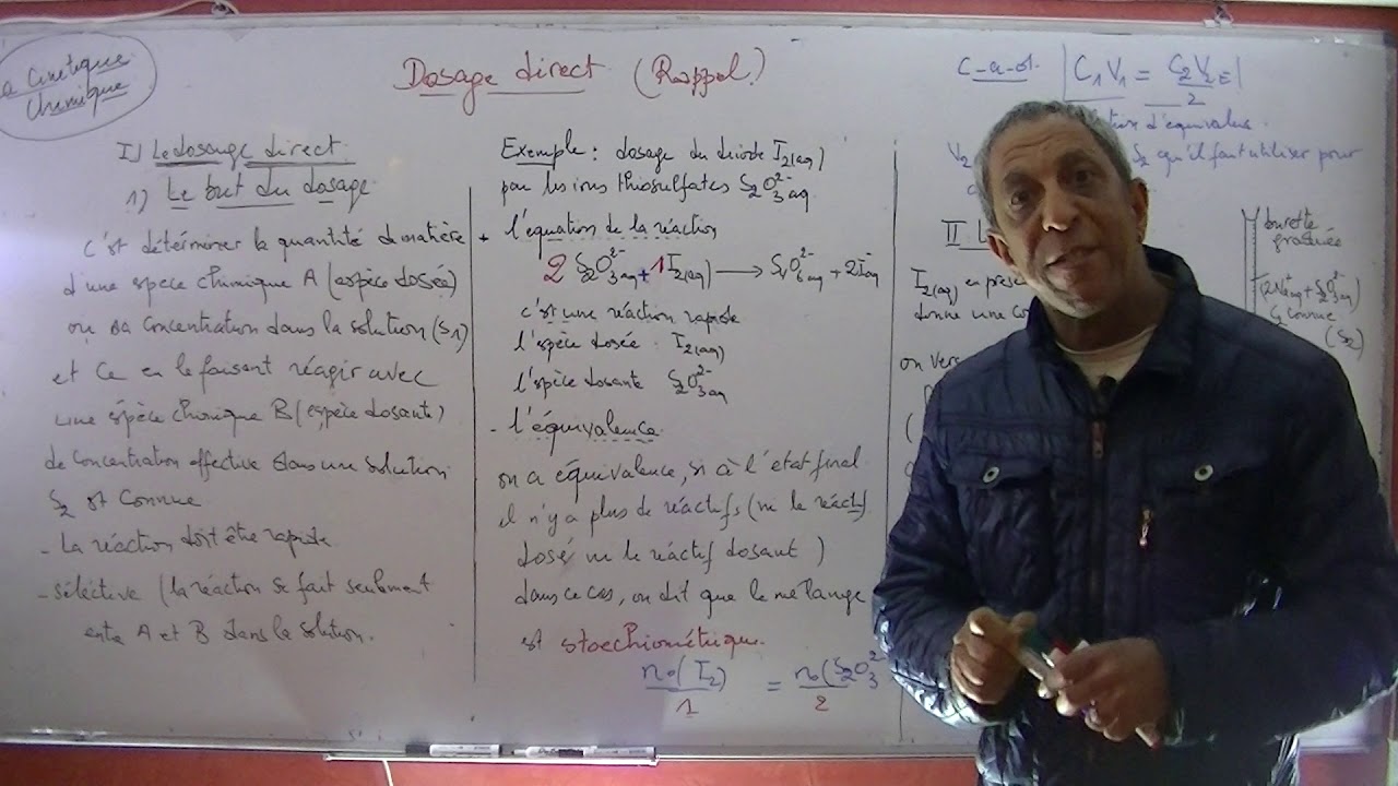 2 BAC Biof suivi temporel d une transformation chimique ; rappel du dosage