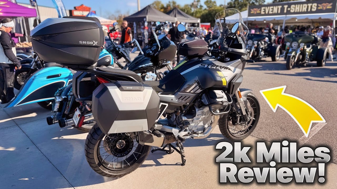 Moto Guzzi Stelvio [24-26] - обзор 2000 миль и St Pete Bike Fest 2025!