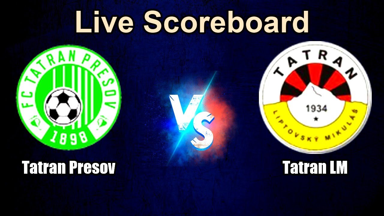 Tatran Presov vs Tatran LM Live Score - Slovak Cup