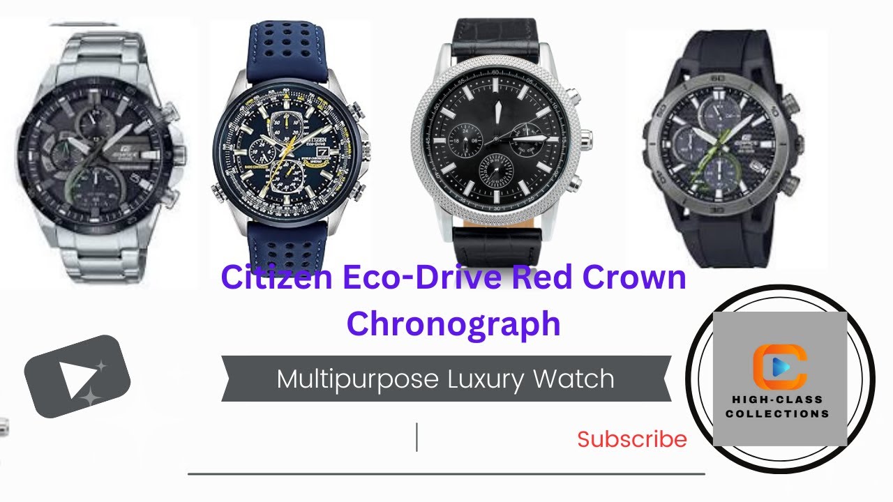 💎Citizen Eco Drive   Red  Crown  Chronograph  The Must Have Men's Watch from Argos UK!💎