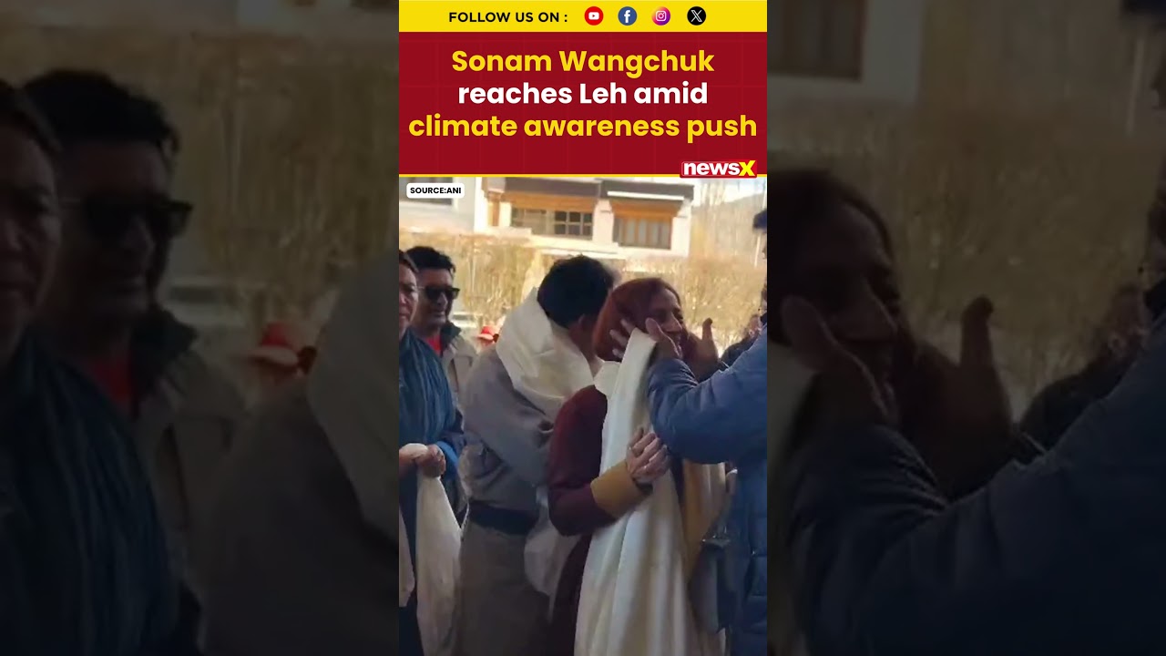 Sonam Wangchuk reaches Leh with wife after detention, first visit since last year | NewsX