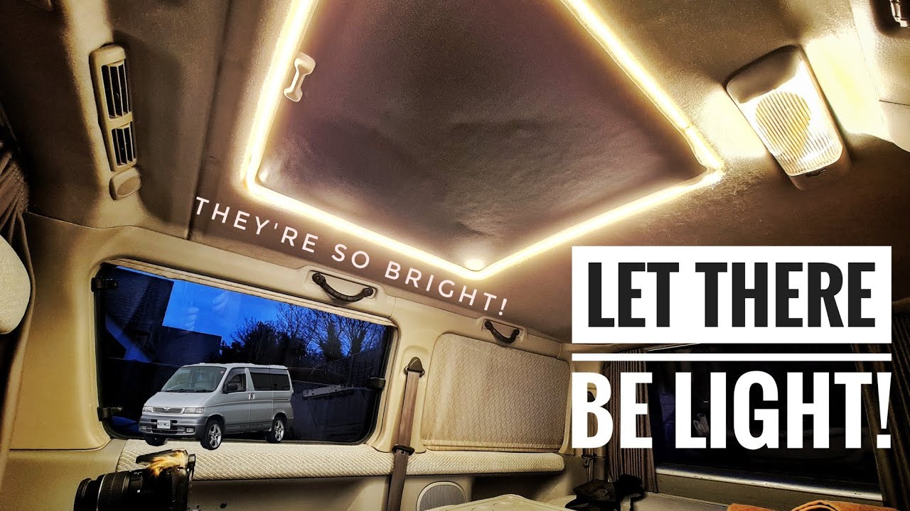 The Bongo gets some fancy LED roof lighting! // Ford Freda