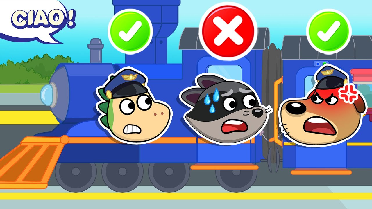 💰Il Tesoro è STATO RUBATO!🚂 🚓 Un'Avventura sul Tetto del Treno con Spike e Altre Storie per Bambini