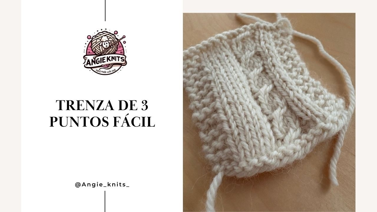 TUTORIAL EN ESPAÑOL - Trenza de 3 puntos fácil -