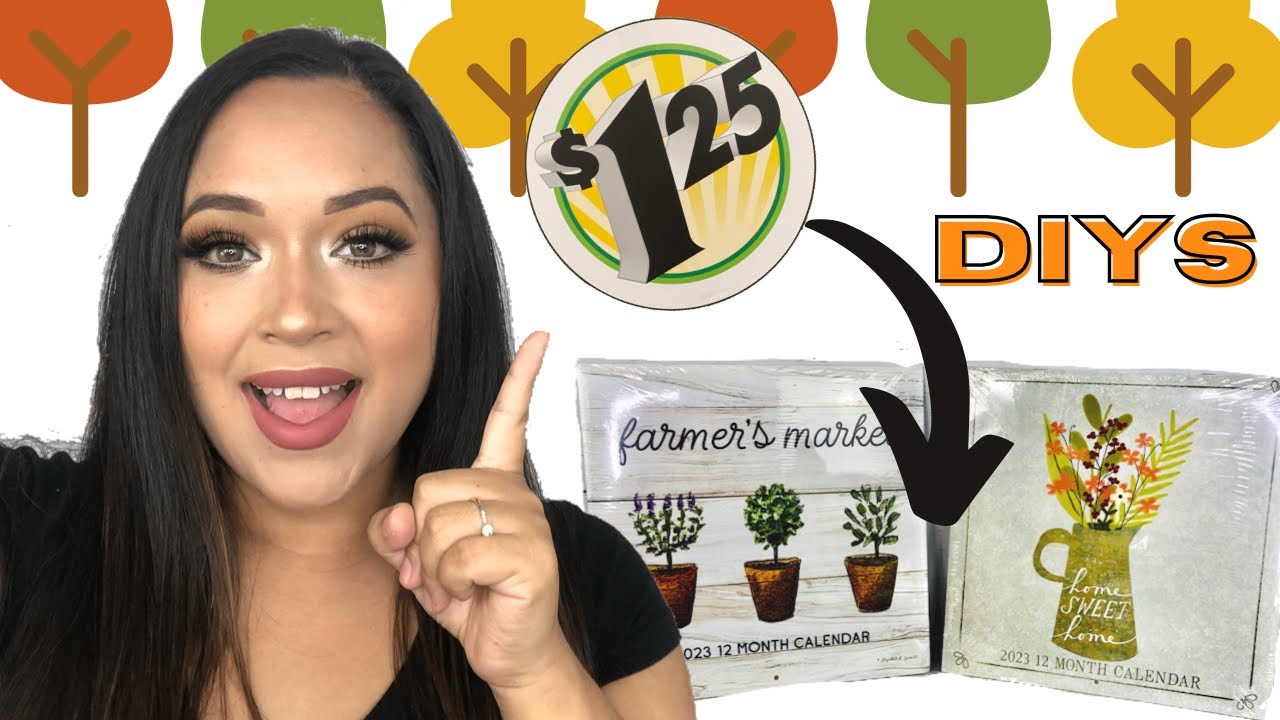 🍁Genius ways to use Dollar Tree calendar | fall diys 2022
