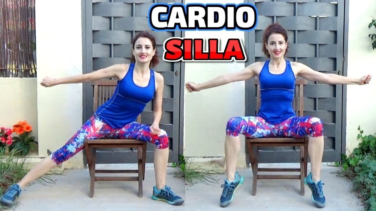 CARDIO EN SILLA PARA ADELGAZAR Y TONIFICAR | Cardio sin saltos para perder peso rápido