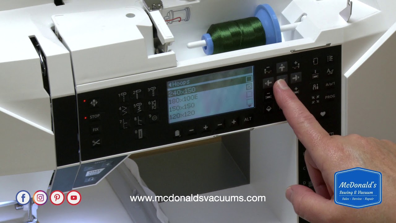 Husqvarna Viking Jade 35 Stitching A Font