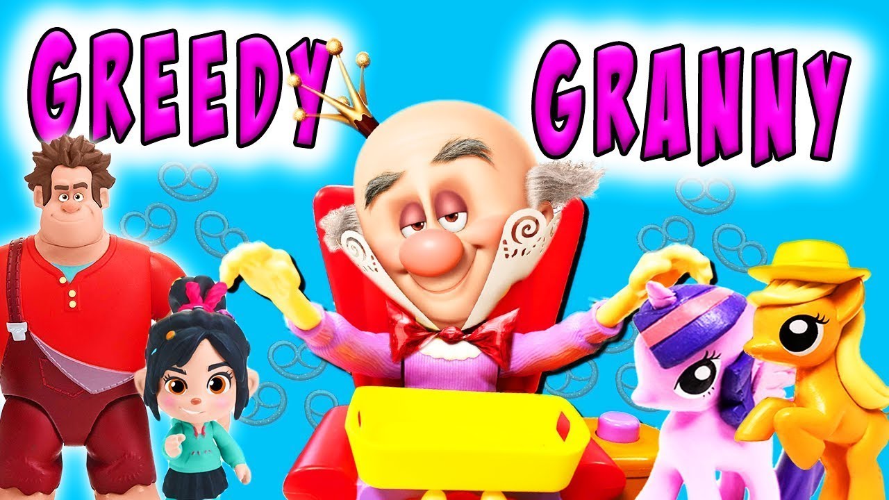 Greedy Granny King Candy Competition with Ralph and Vanellope | My Little Pony Adventures