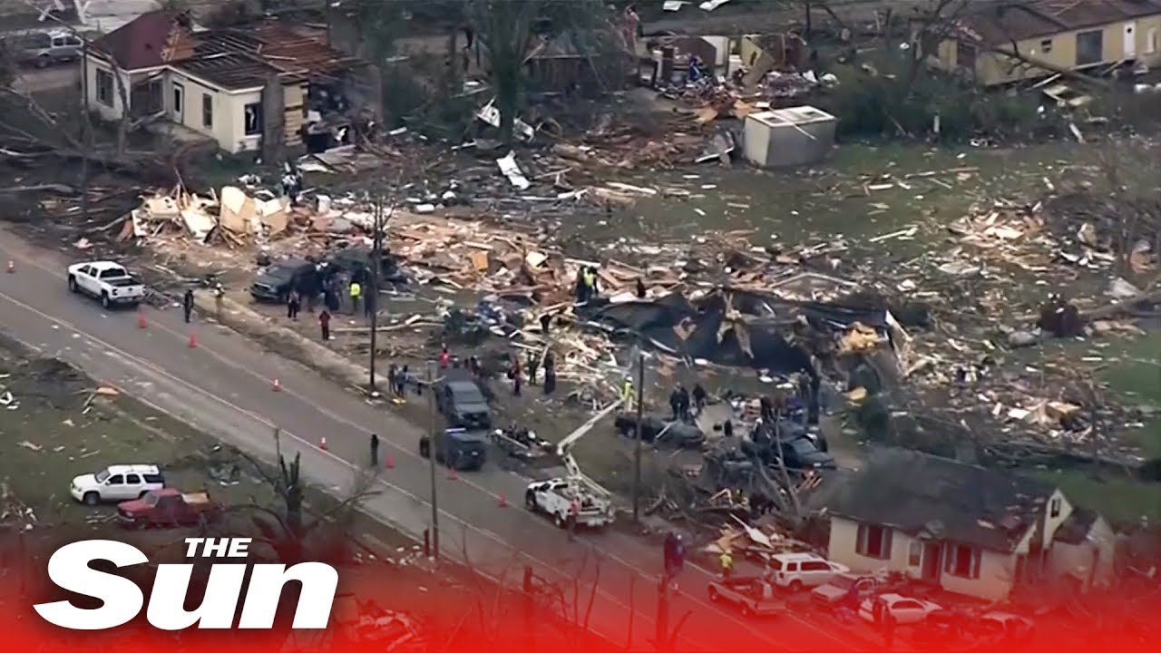 Alabama Tornado 2019: drone video shows utter devastation