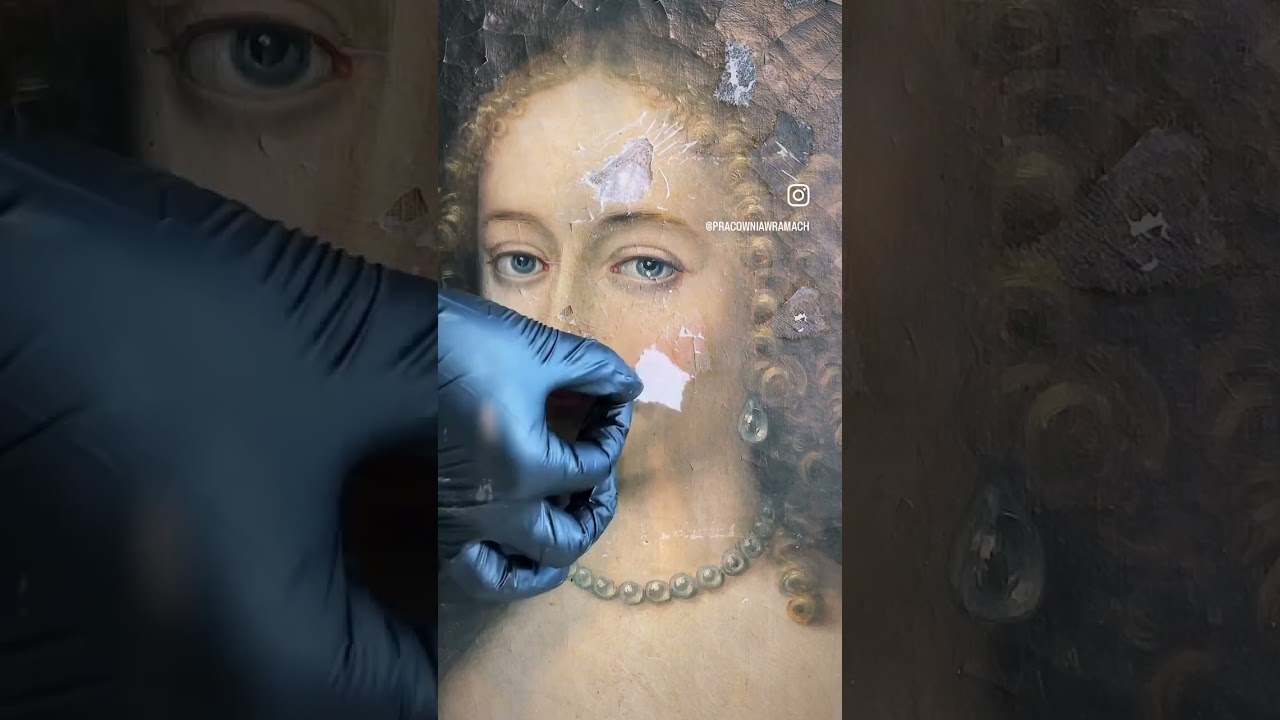 Conservation of paintings: facing #artconservation #restoration #art