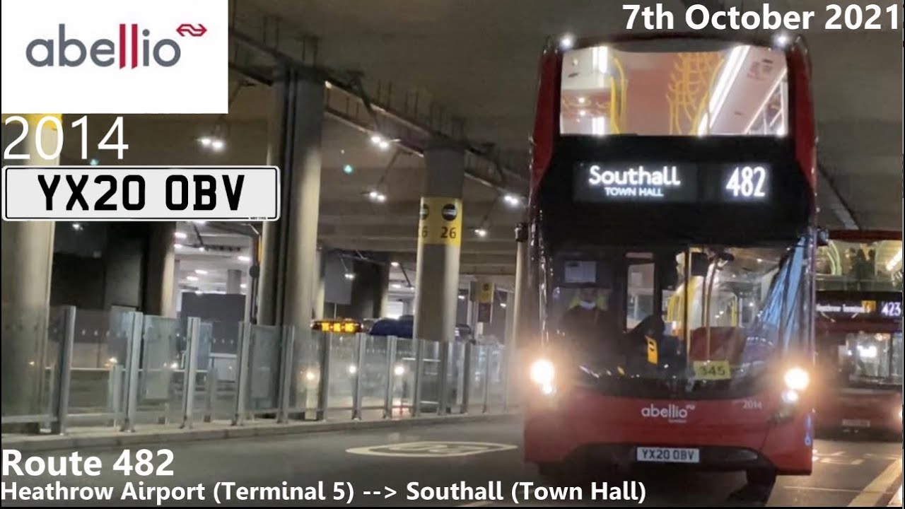 Abellio London: 2014 on Route 482 to Southall (UK Bus Timelapse #48)