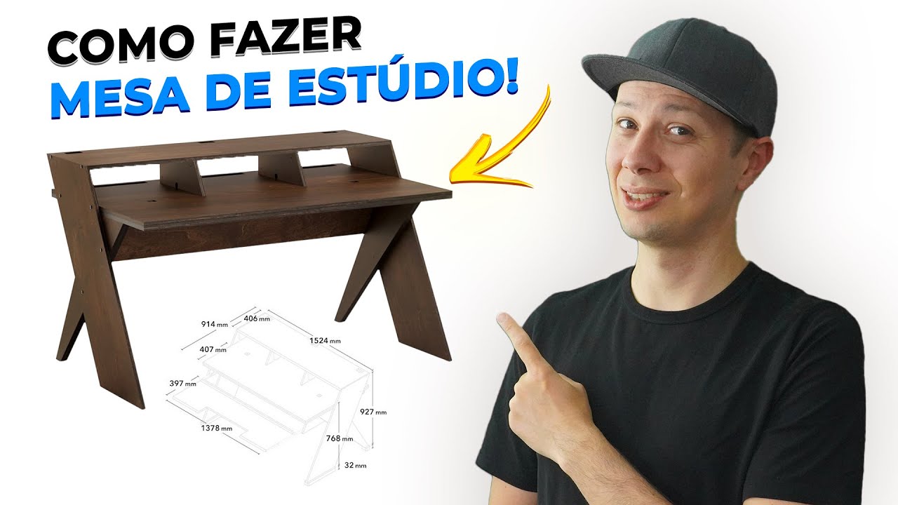 Mesa para Home Studio - FAÇA VOCÊ MESMO