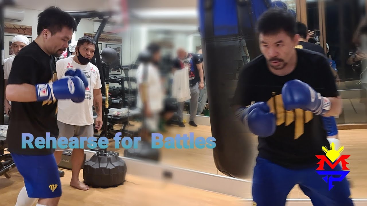 Manny Pacquiao - Workout Routine (Heavy bag hit workout / Stamina Workout)