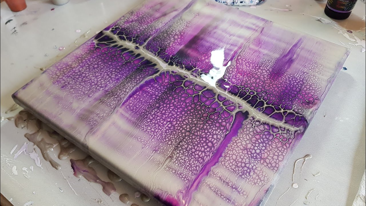 Swipe and Pouring Medium Mixing Video - Colourarte Vivid Enamel - Acrylic Pouring Techniques