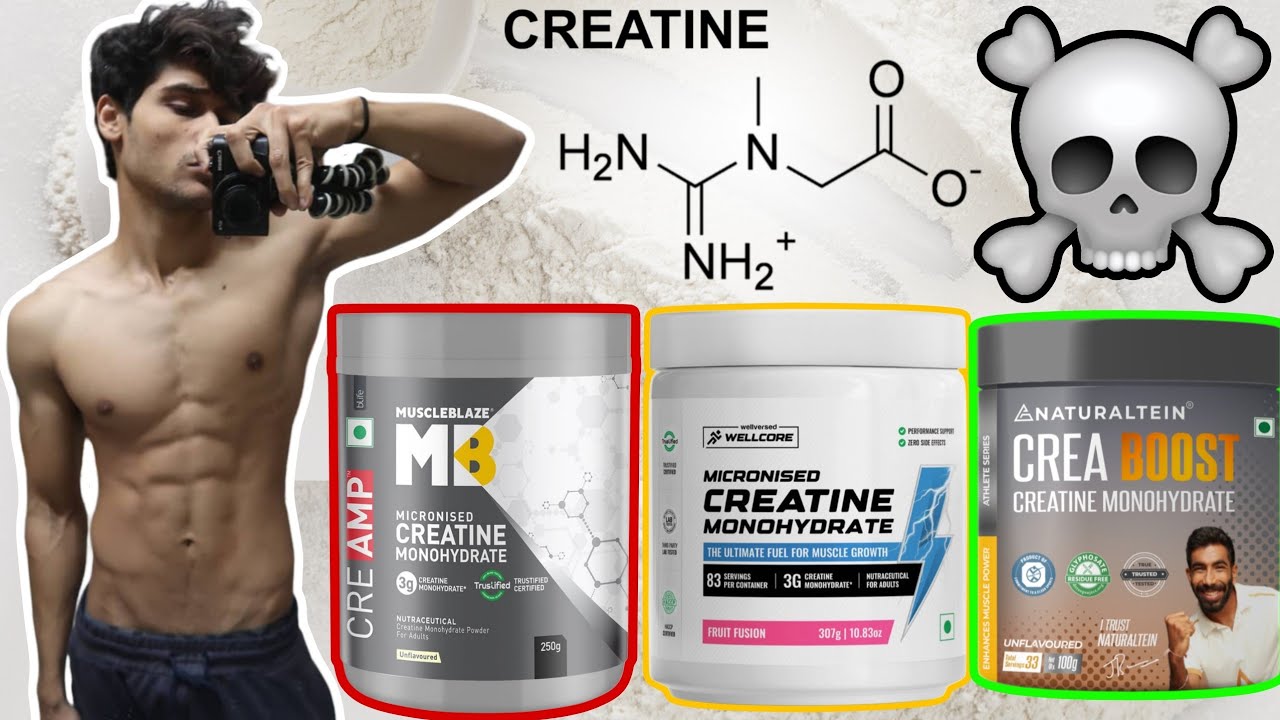 What is The BEST CREATINE In India? 🇮🇳⚠️ WELLCORE vs MUSCLEBLAZE vs NATURALTEIN 🗿
