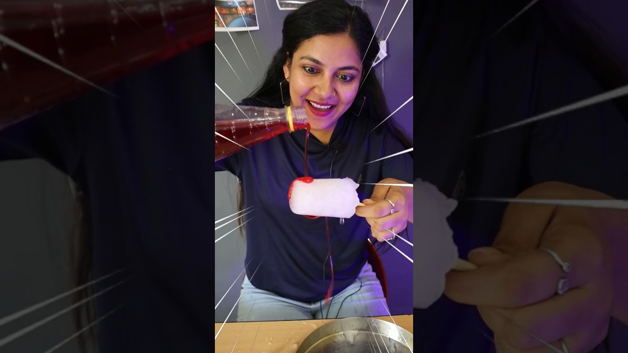 Homemade Baraf Ka Gola (Ice Gola) 😋 #shorts #viral #recipe
