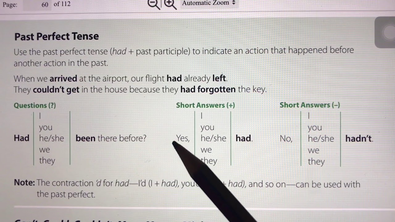 شرح قاعدة Past aperfect Tense مع حل التمارين الصف الأول ثانوي Mega Goal 2