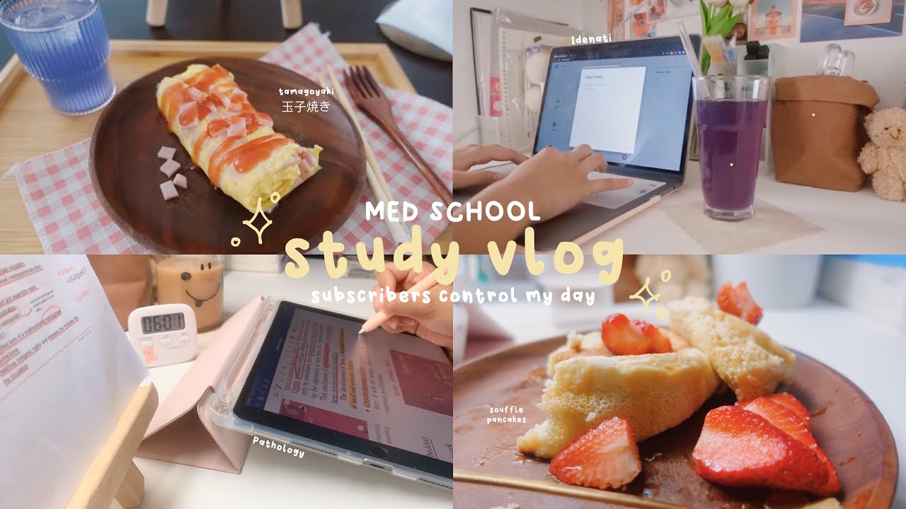 med school study vlog: subscribers control my day, digital workspace decluttering 🥞 ft. Idenati