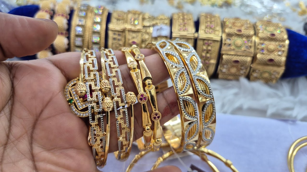 Anti-Tarnish Micropolish Gold Plated Daily wear Bangle (phone:-9560055617) #shivajewel #gold