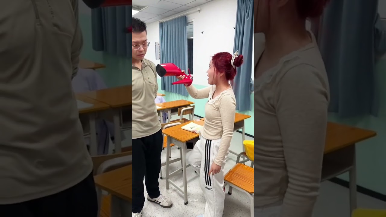Kicking the Door the Kick Ended up Hitting the Teacher Right in the Face 😂 #shorts #shortvideo