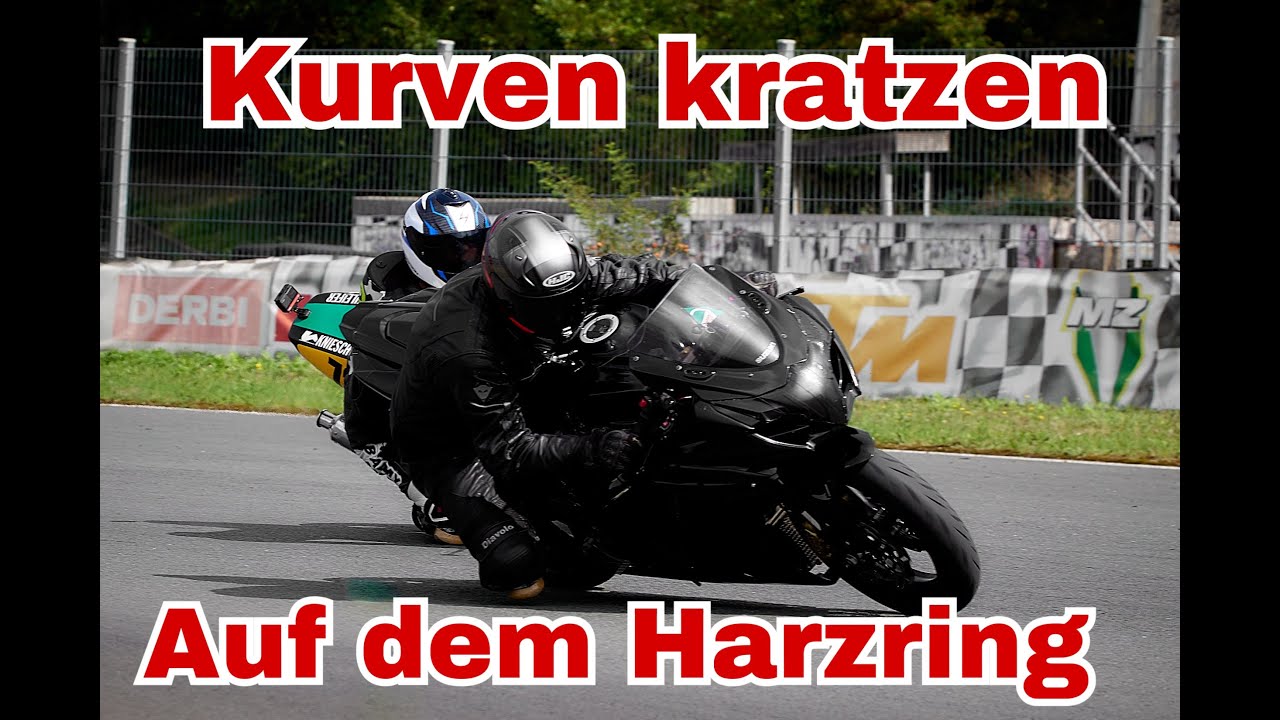 Kurven kratzen auf dem Harzring #racetrack #motorrad
