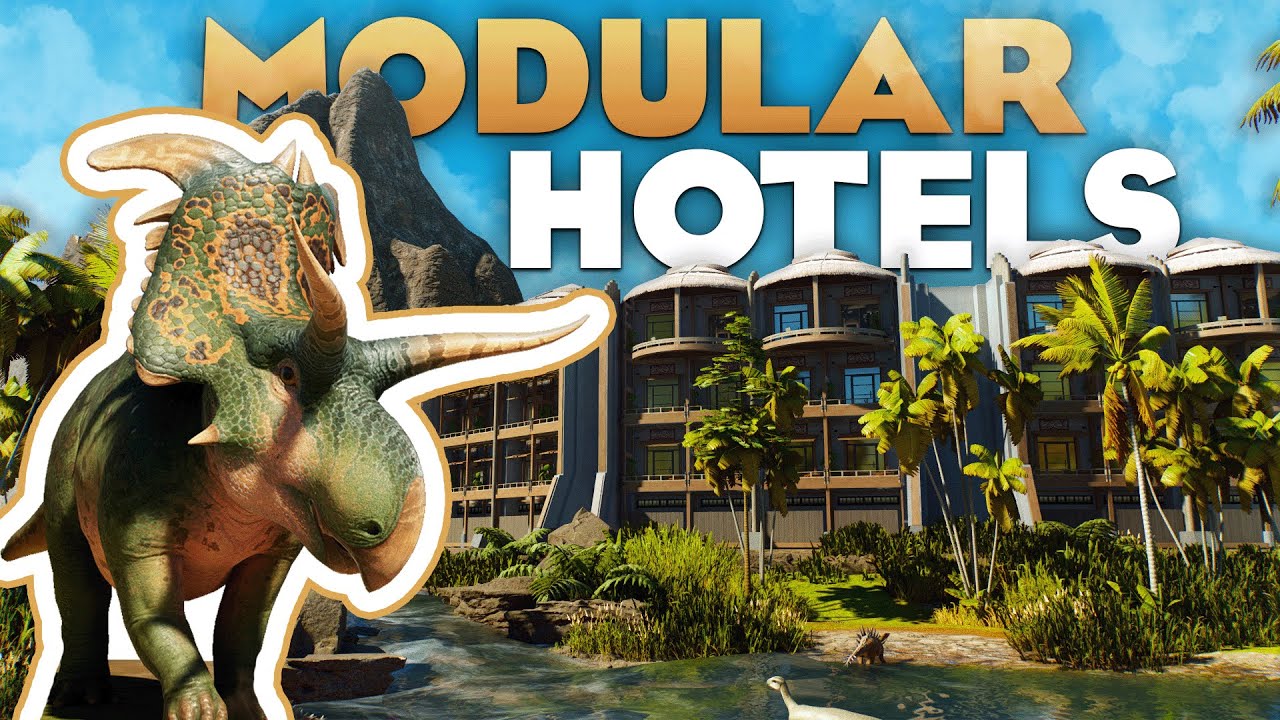 🦖 Я СДЕЛАЛ набор модульных отелей для Jurassic World Evolution 3!