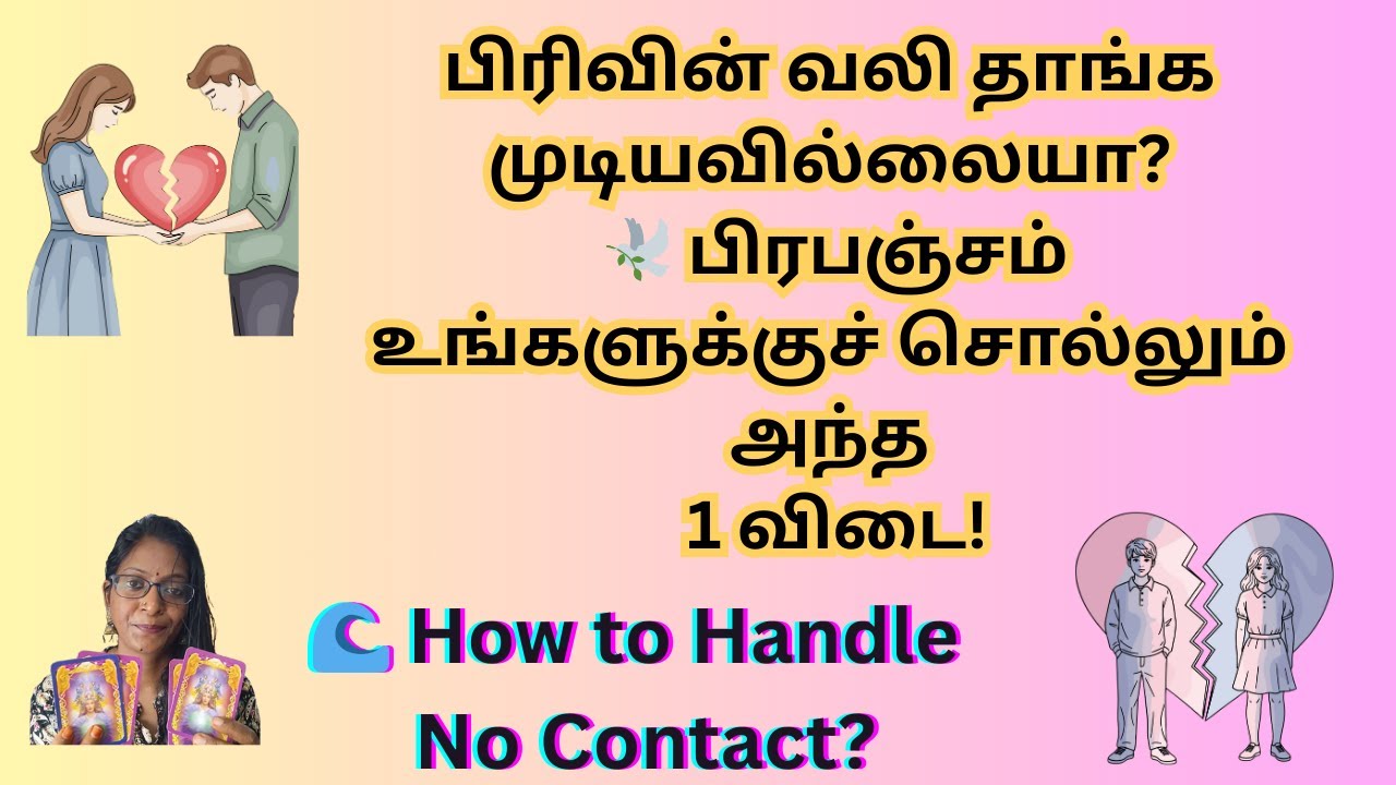 How to Handle No Contact?, பிரிவின் வலி தாங்க முடியவில்லையா? 🕊️ பிரபஞ்சம்  சொல்லும் அந்த 1 விடை!