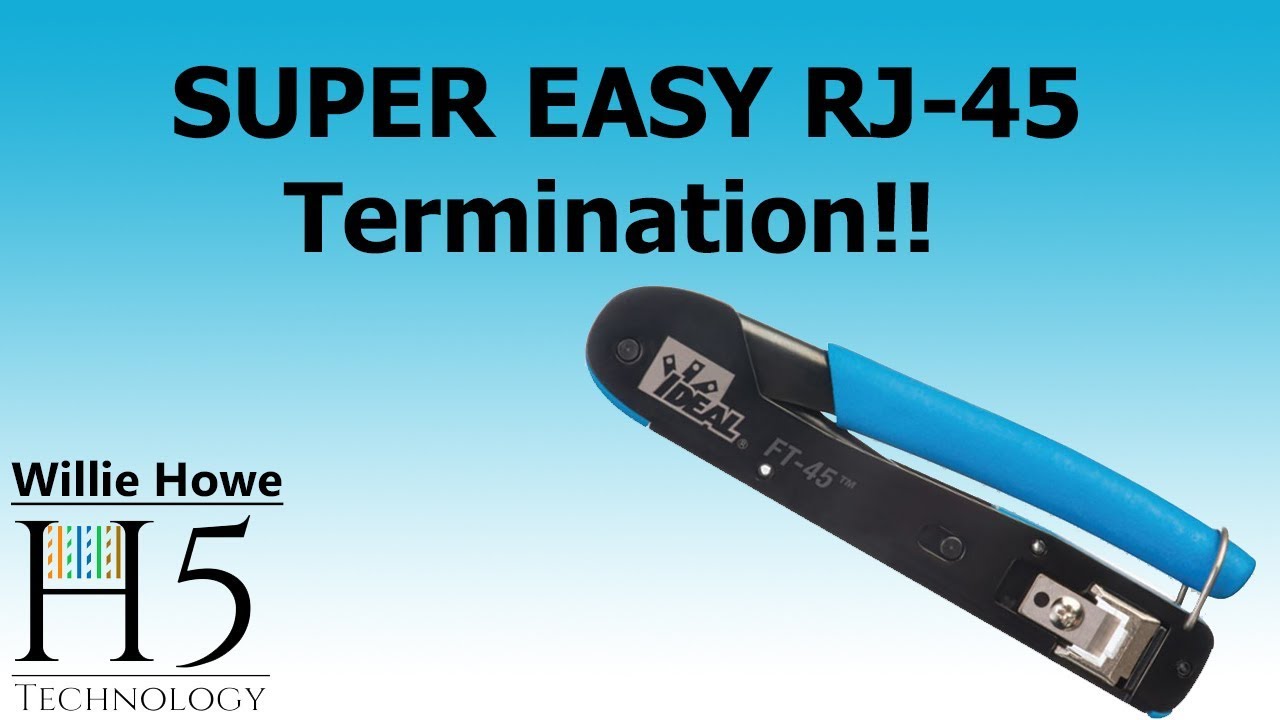 Easy RJ-45 Termination! - Ideal FT-45