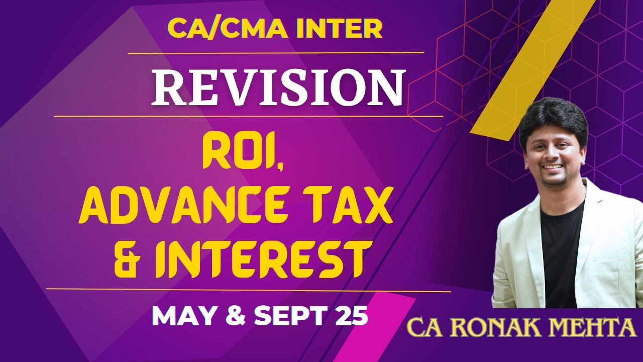 CA INTER REVISION - RETURN OF INCOME - MAY 2025, SEP 2025 & JAN 2026