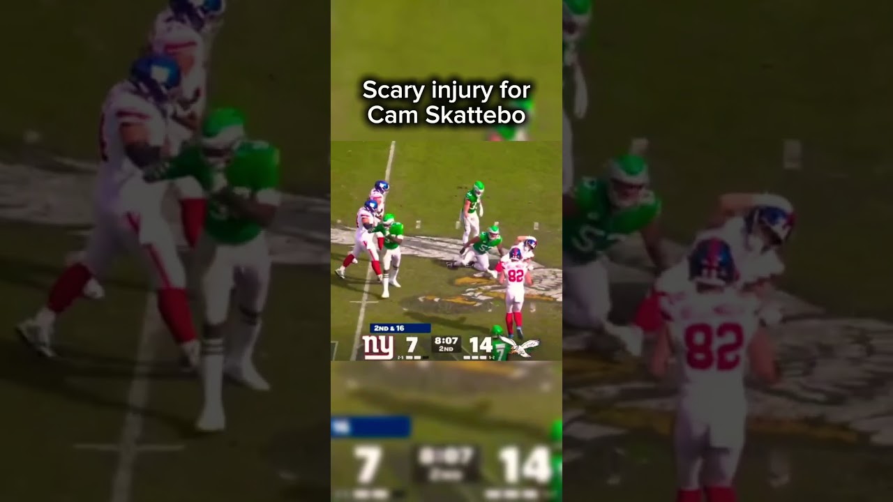 Cam Skattebo gets scary injury