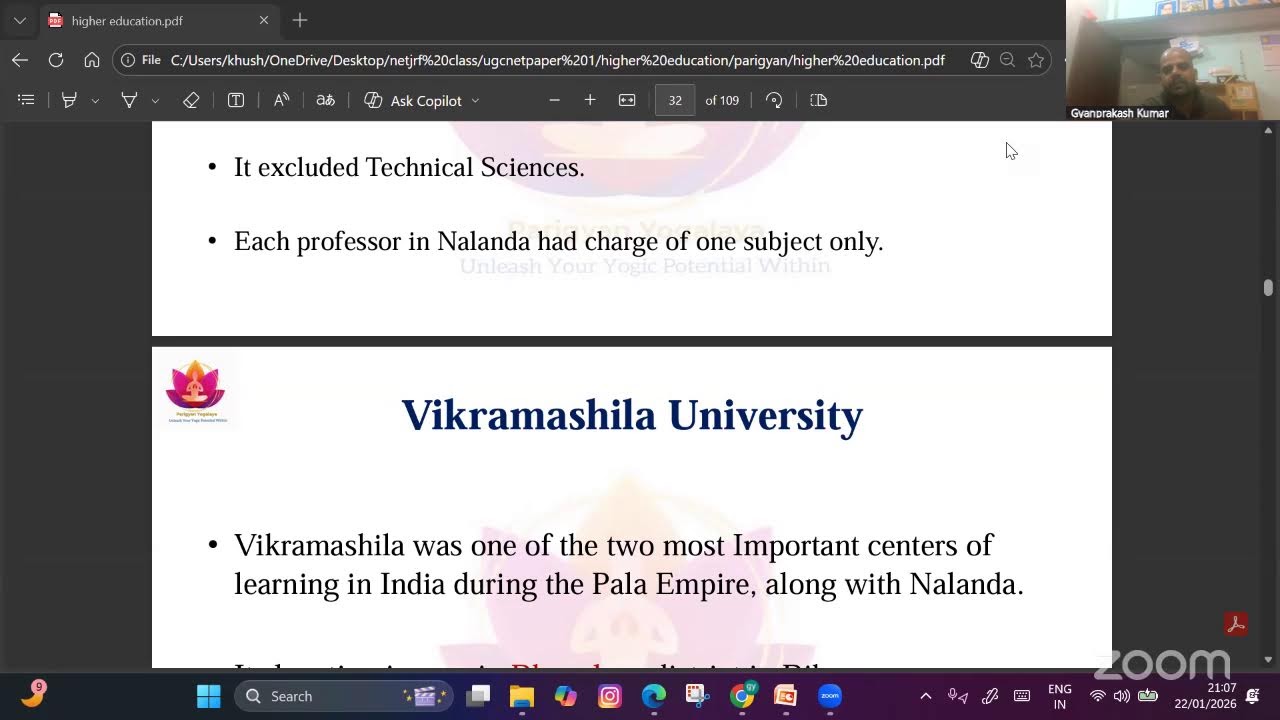 Lecture 3 || Education in Ancient India || Famous Universities of Ancient India