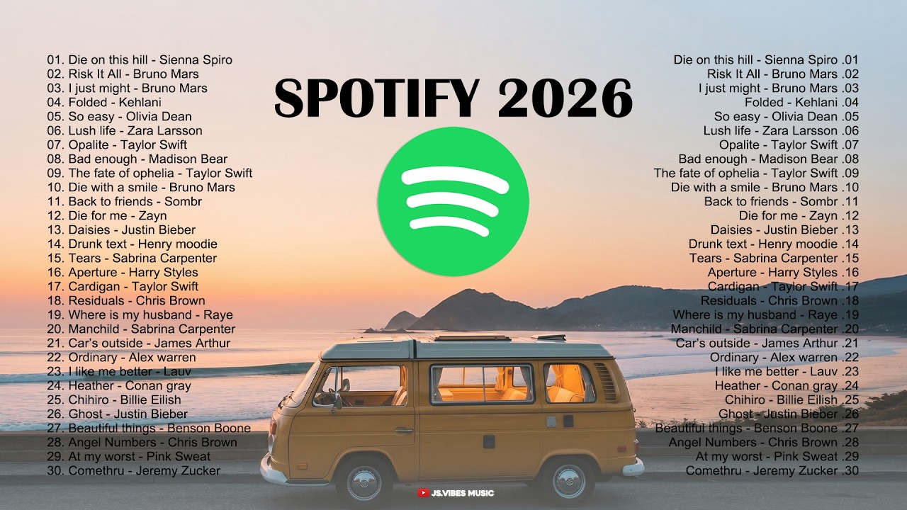 🎧Best Trending Acoustic Music Spotify 2026|| Latest English Songs - Road Trip Music Spotify Playlist
