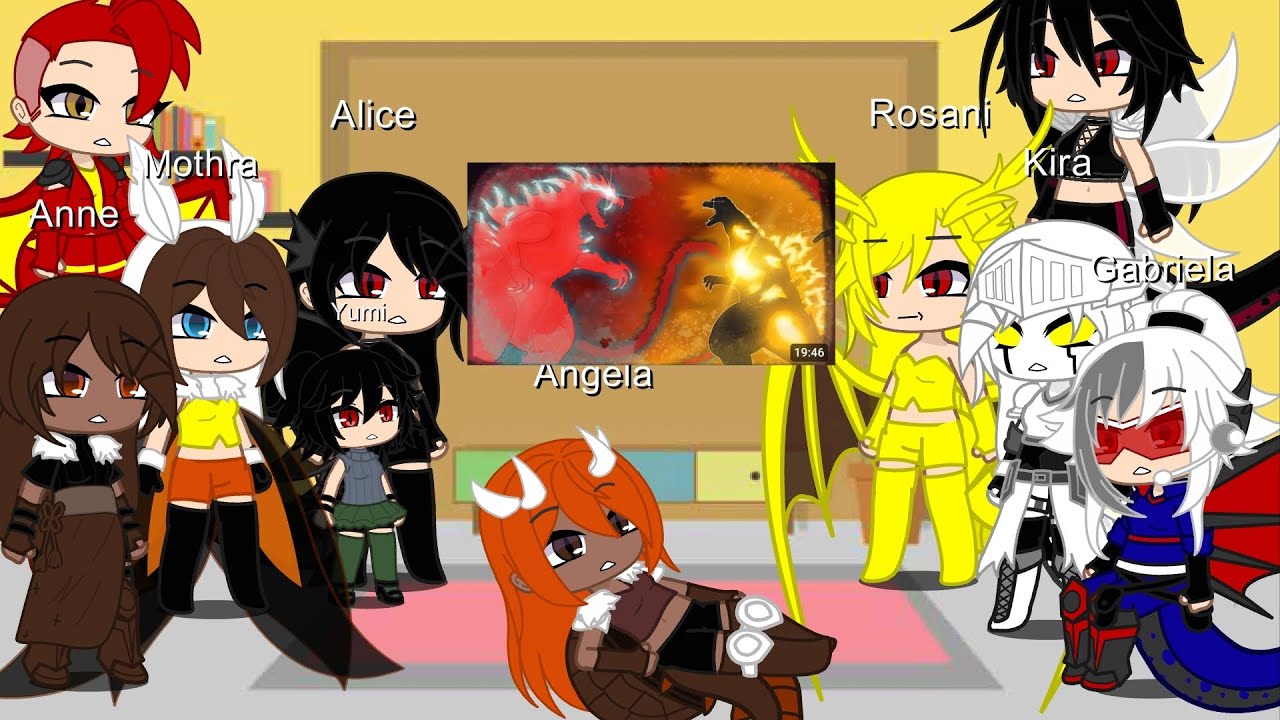 Kaijus girls react Godzilla battle royale part 2 @slick4785