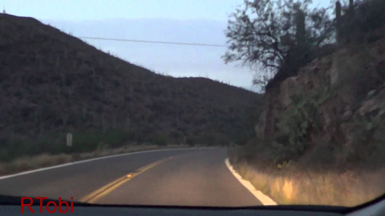 Driving through Tucson Mountain Park and into Tucson, AZ - 6/9/2015