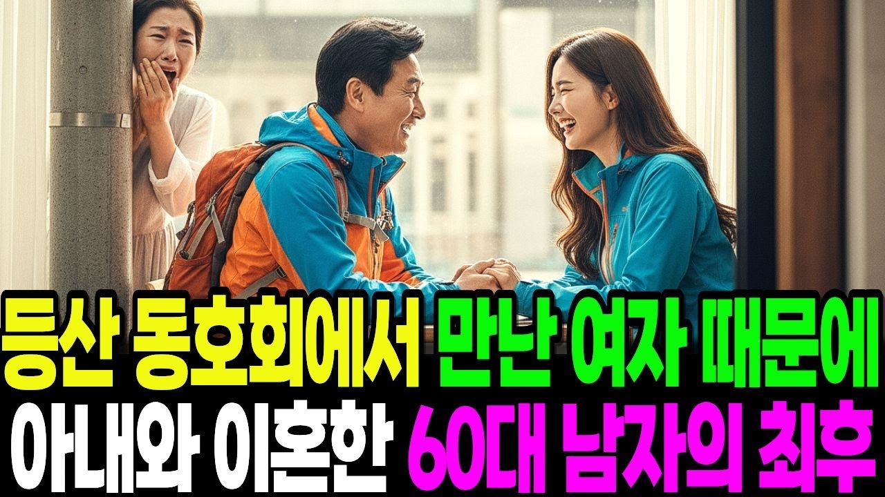 (황혼이혼) 등산 동호회에서 만난 여자 때문에 가족 잃은 60대 남자의 최후