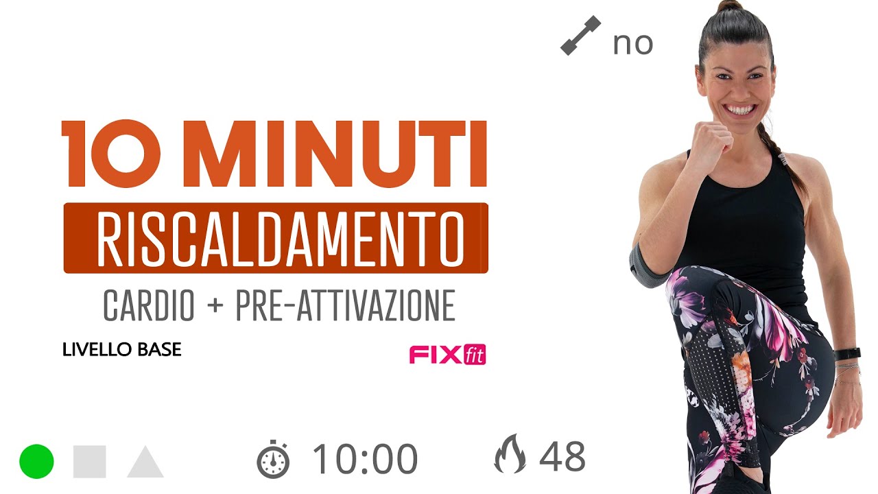 Esercizi di Riscaldamento Con Cardio e Pre-Attivazione Senza Salti