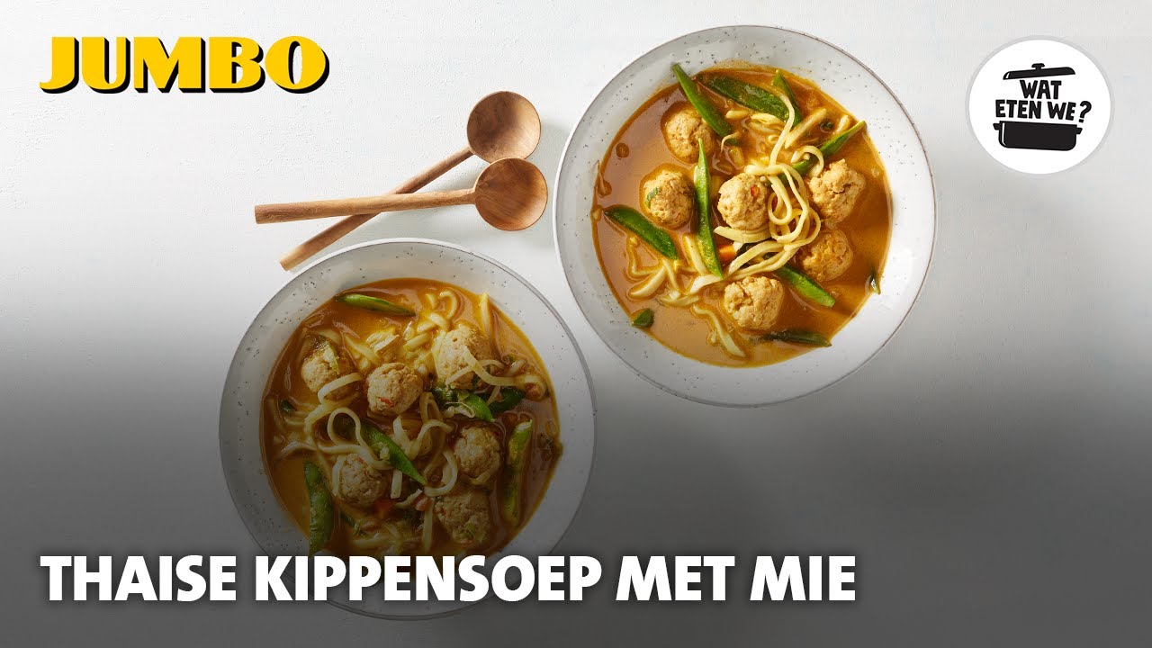 Wat eten we? Thaise kippensoep met mie