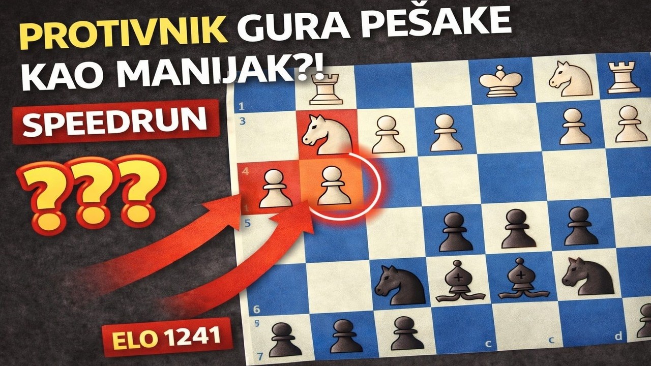 Nikada ne guraj pešake ovako
