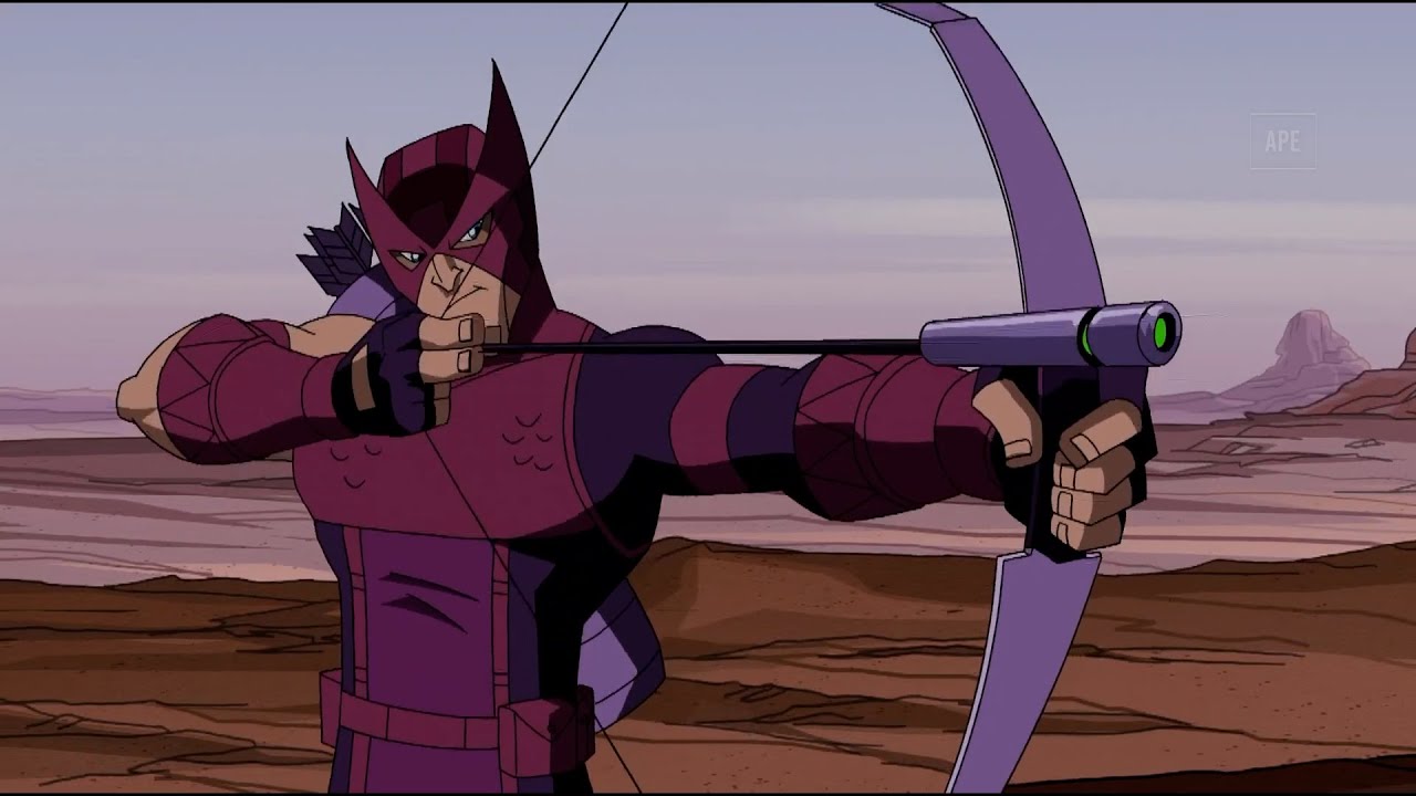 Hawkeye - All fights from Avengers Earths Mightiest Heroes
