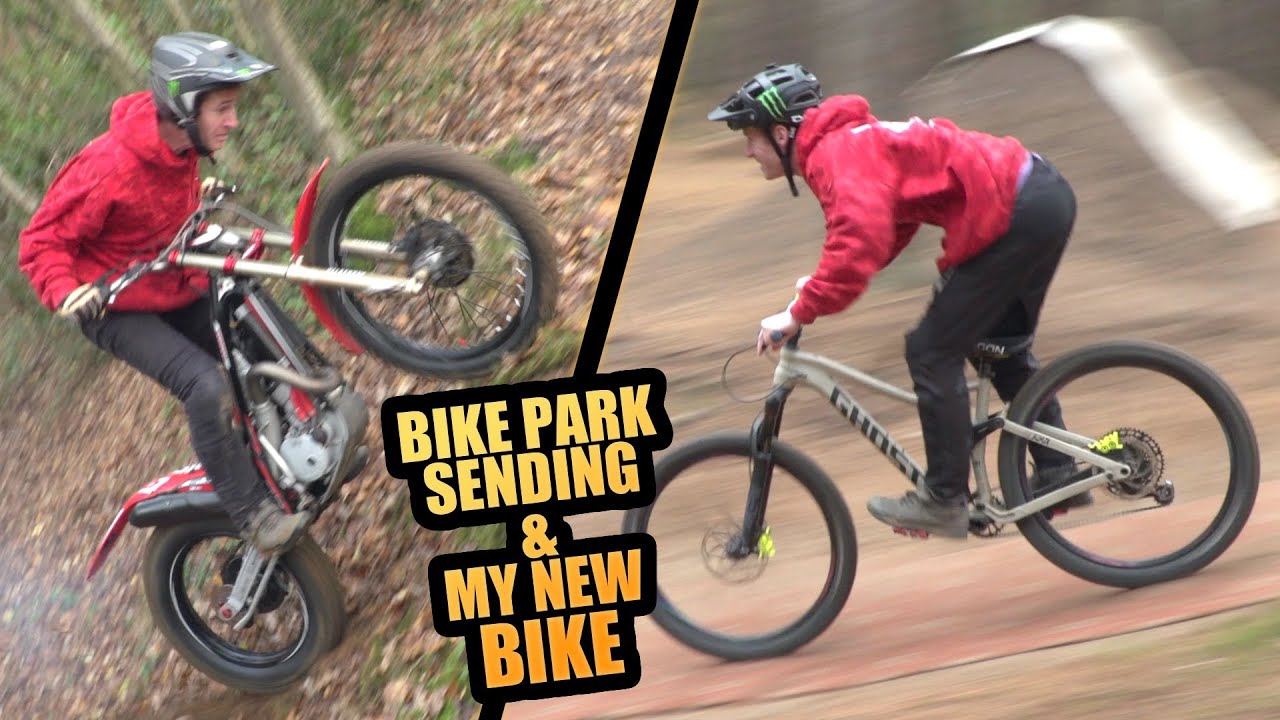 HEAVY BIKE PARK SENDING ON MY ENDURO MTB AND I HAVE A NEW BIKE!