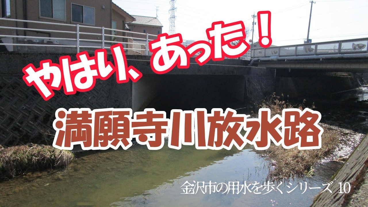 満願寺川放水路を探そう！