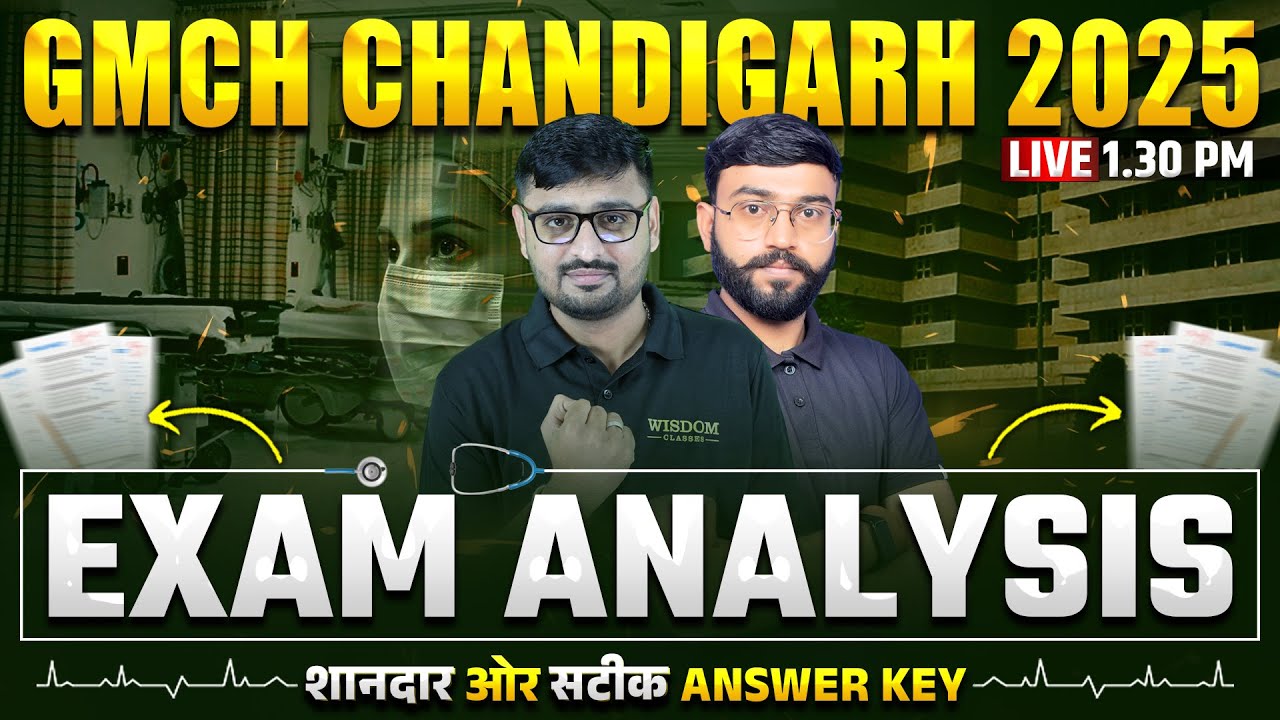 GMCH CHANDIGARH NURSING OFFICER EXAM ANALYSIS LIVE | WISDOM NURSING CLASSES