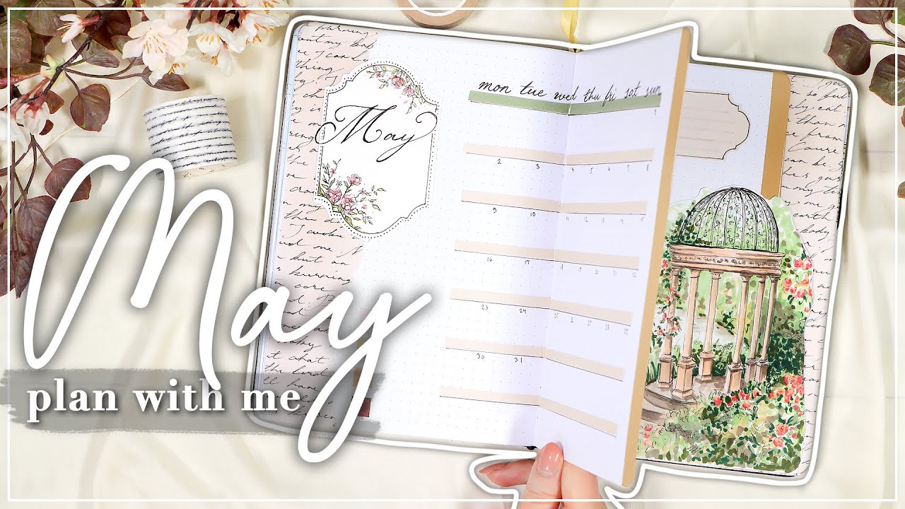 МАЙ 2022 Планируйте вместе со мной // Ежемесячная настройка Bullet Journal